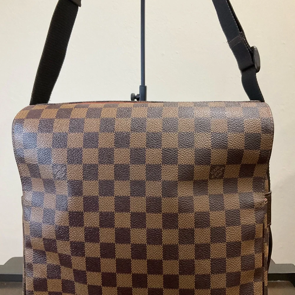 Louis Vuitton Brown Checkered Messenger Bag - Picture 3 of 16